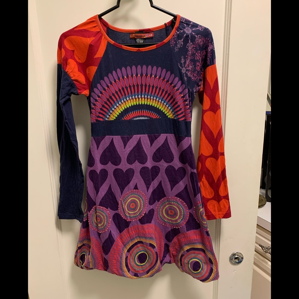 Desigual girls dress size 11-12. Beautiful design!